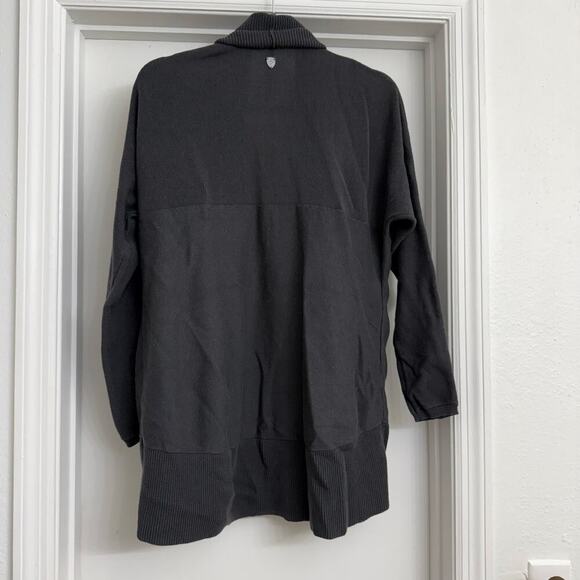 Kuhl Geneva Long Sweater Cardigan Dark Gray Sz M Casual Comfort Minimalist - Picture 6 of 8
